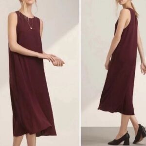 Aritzia | Wilfred | Pillet Midi Dress in Cabernet Size S
